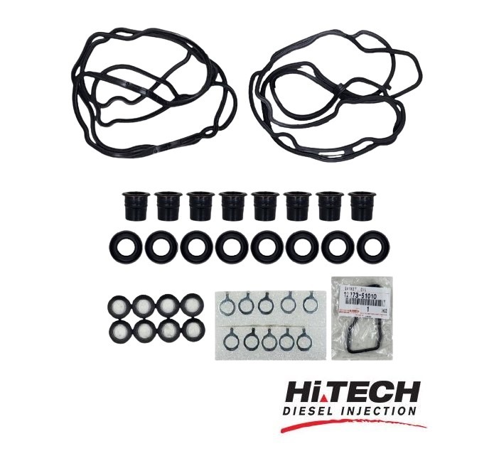 Hi Tech Diesel - Toyota Land Cruiser 200 Series & 70 Series 1VD-FTV VDJ200 VDJ79 V8 4.5L Pre DPF - Common Rail Injector Fitting Kit