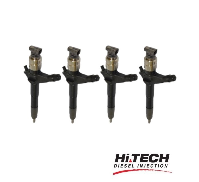 Hi Tech Diesel - Set of 4 Mitsubishi Triton / Pajero 4M41 3.2L & 4D56 2.5L - Common Rail Injectors - 1465A257 / 095000-9560 NEW