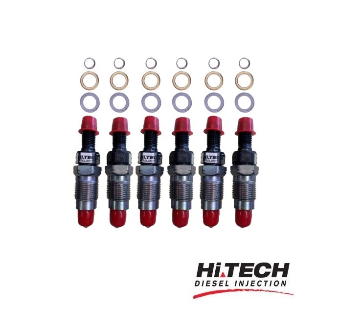 Hi Tech Diesel - Set of 6 Toyota Landcruiser 1HZ HZJ75 HZJ80 - Mechanical Injectors - 23600-69055 / 093500-3400 Remanufactured
