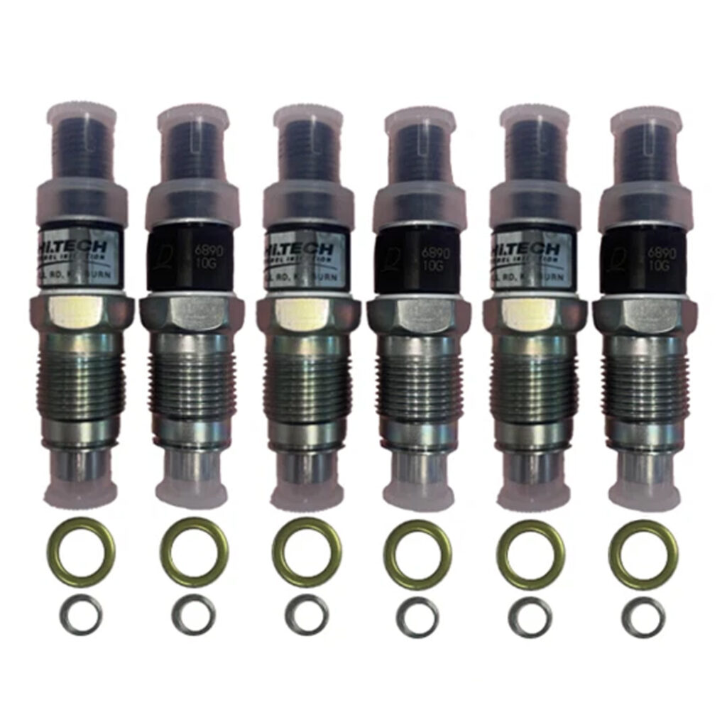 Hi Tech Diesel - Set of 6 Toyota Landcruiser 1HZ HZJ105 HZJ79 HZJ75– Mechanical Injectors – 23600-19075 / 093500-6890 NEW