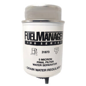 Fuel Manager FM100 Replacement Element - Diesel Water Separator Filter - 5 Micron / 4.3" Length - 31873