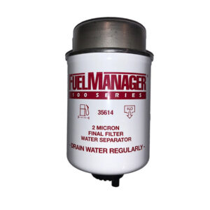 Fuel Manager FM100 Replacement Element - Diesel Water Separator Filter - 2 Micron / 4.3" Length - 35614
