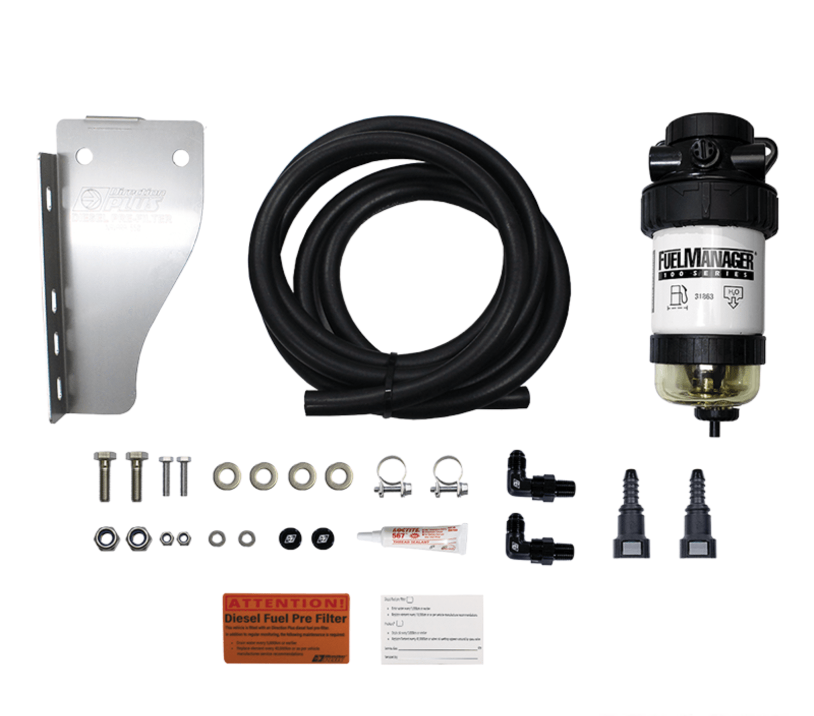Hi Tech Diesel - Nissan Navara V6 V9X 2011-2015 - Direction Plus Secondary Fuel Filter Kit - FM606DPK