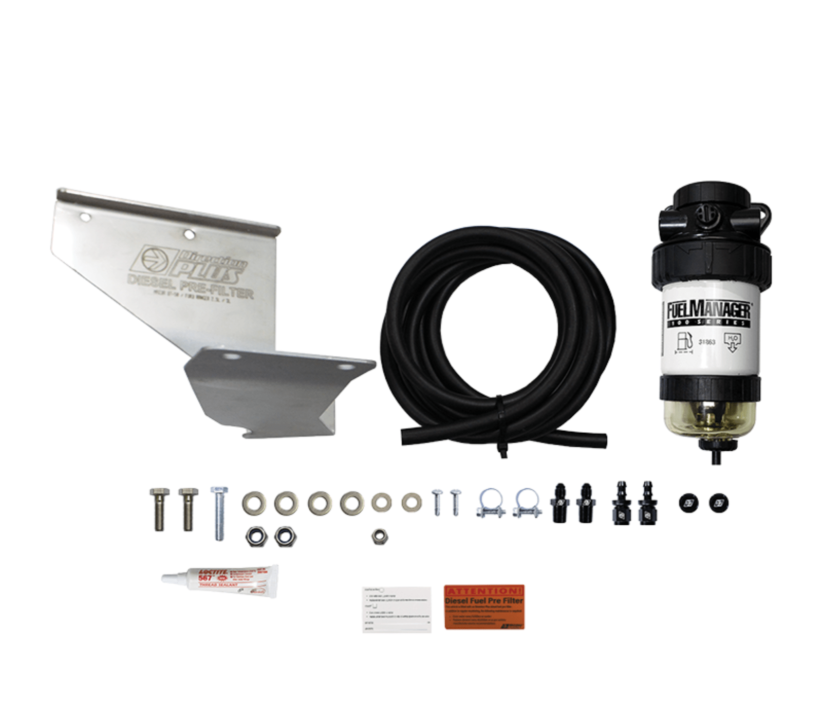 Hi Tech Diesel - Ford Ranger / Mazda BT-50 3.0L WEAT - Direction Plus Secondary Fuel Filter Kit - FM609DPK