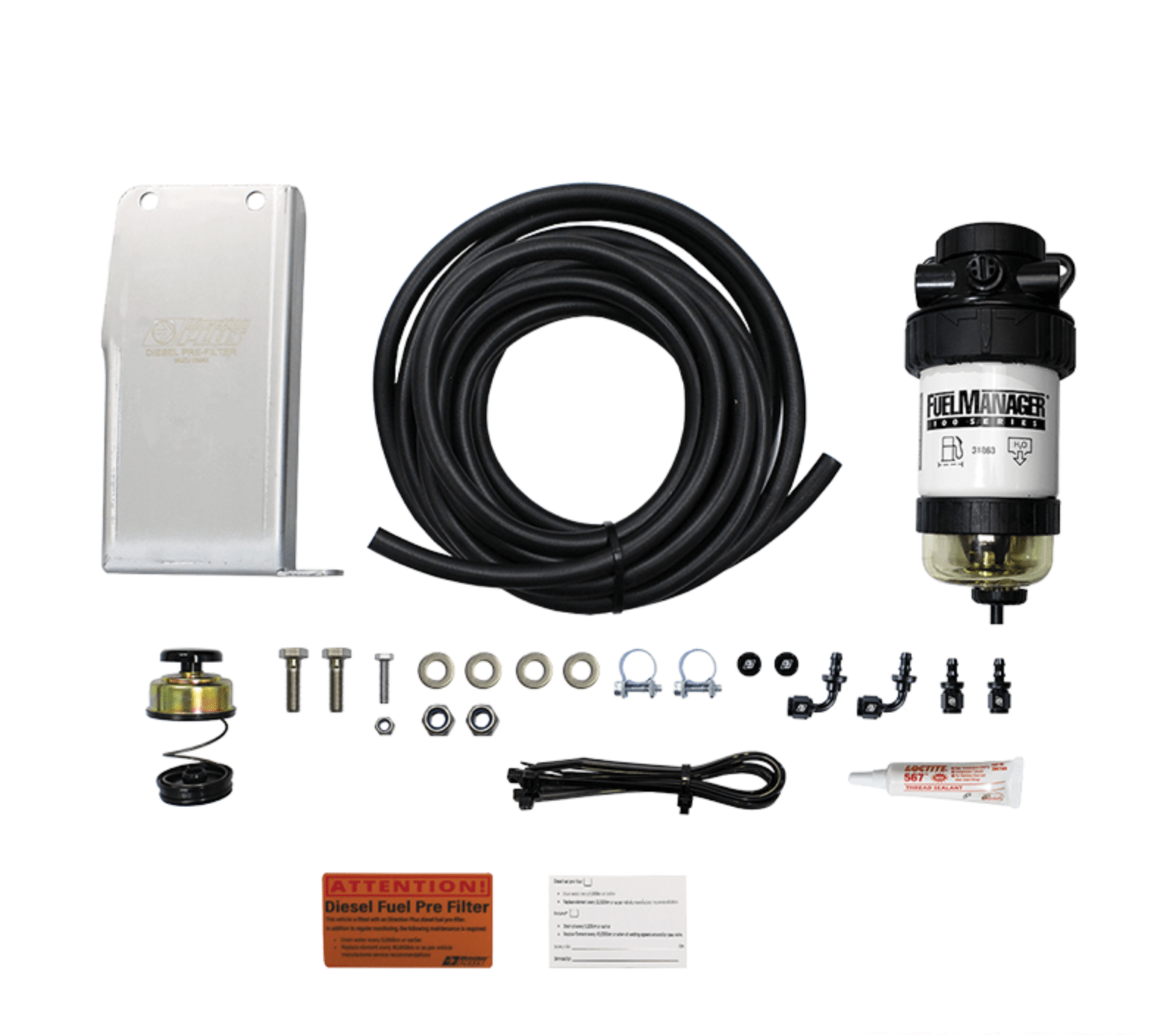 Hi Tech Diesel - Isuzu D-Max / Holden Colorado & Rodeo 4JJ1 3.0L (2008-2012) - Direction Plus Secondary Fuel Filter Kit - FM611DPK