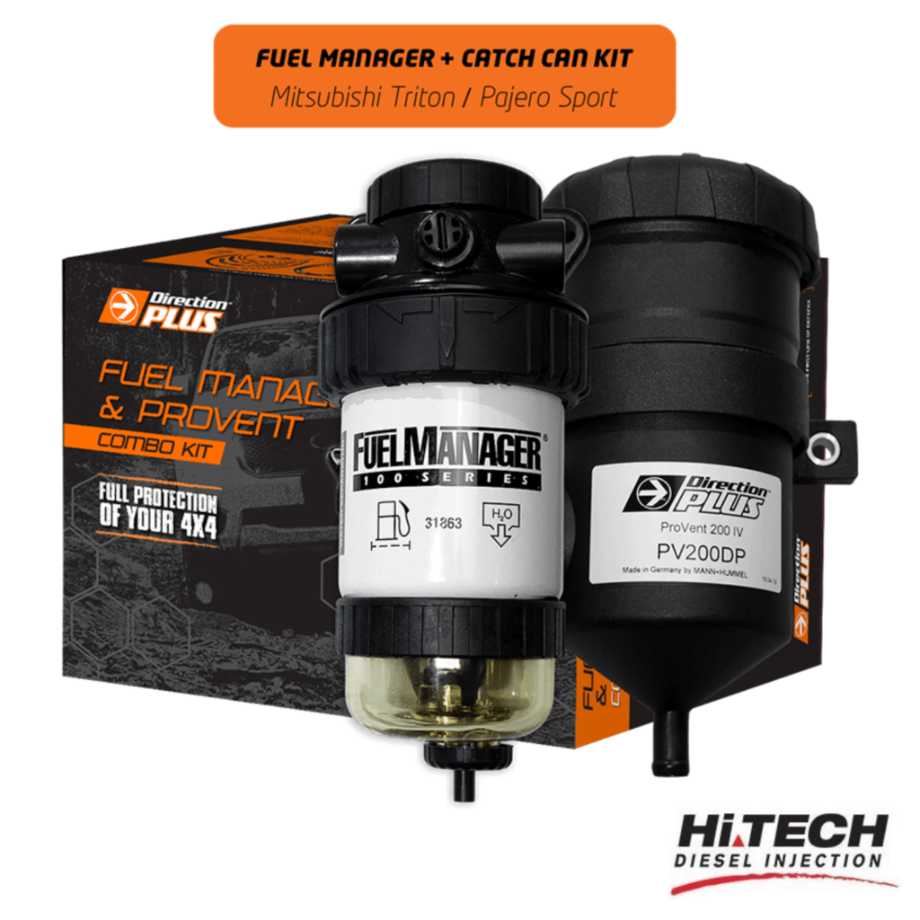Hi Tech Diesel - Mitsubishi Triton MQ / Pajero Sport 4N15 2.4L - Direction Plus Fuel Filter & Provent Catch Can Kit - FMPV629DPC