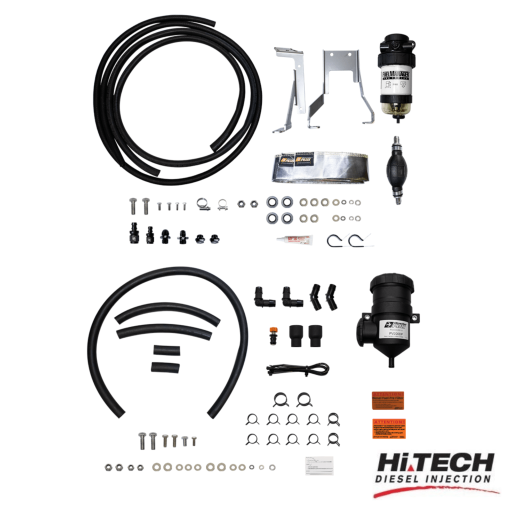 Hi Tech Diesel - FMPV648DPK Toyota Land Cruiser 70 Series 1GD-FTV 2.8L - Direction Plus Fuel Filter & Provent Catch Can Combo Kit