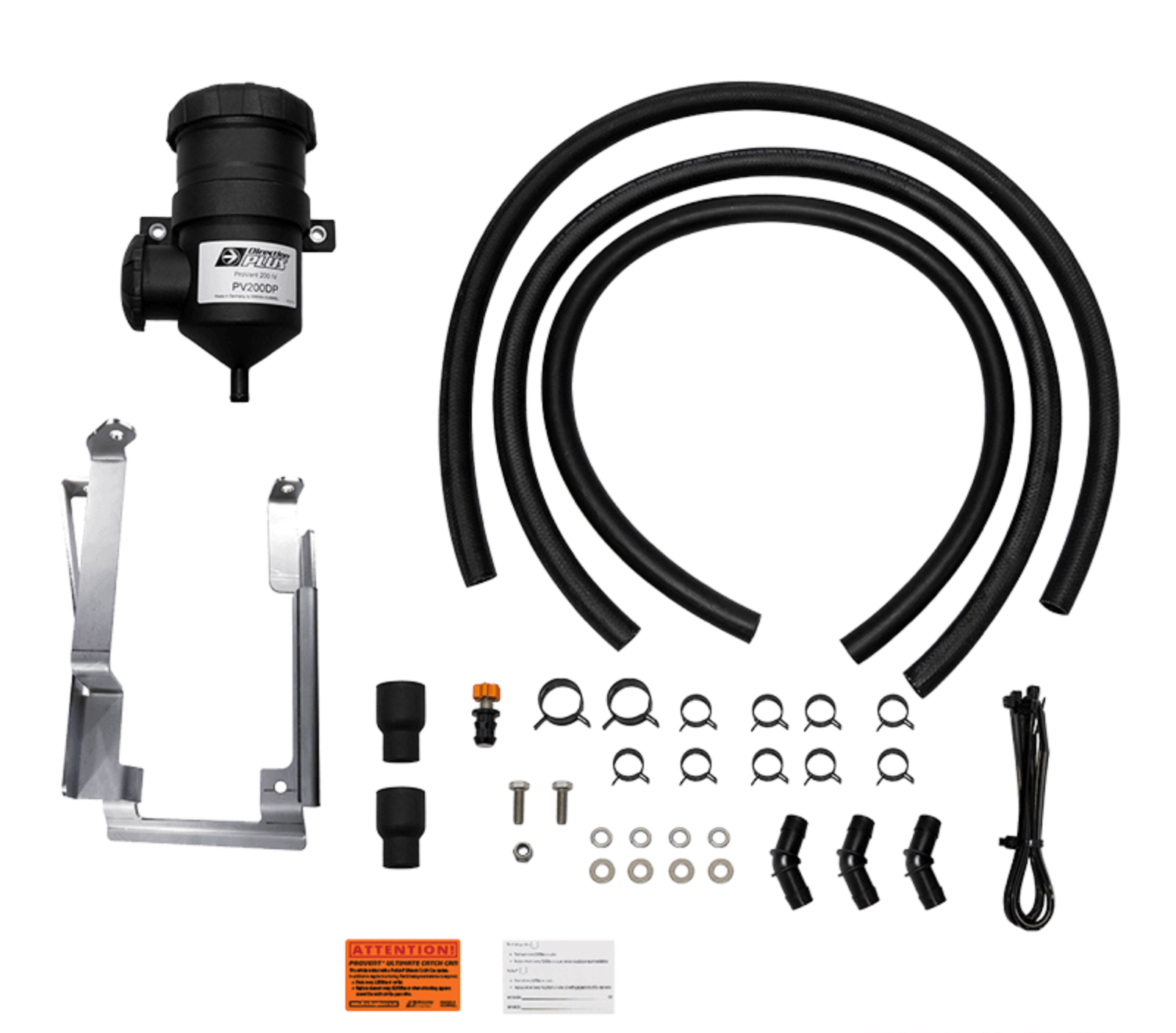 Hi Tech Diesel - Toyota Land Cruiser 300 Series V6 3.3L F33A-FTV - Direction Plus Provent Catch Can Kit - PV635DPK