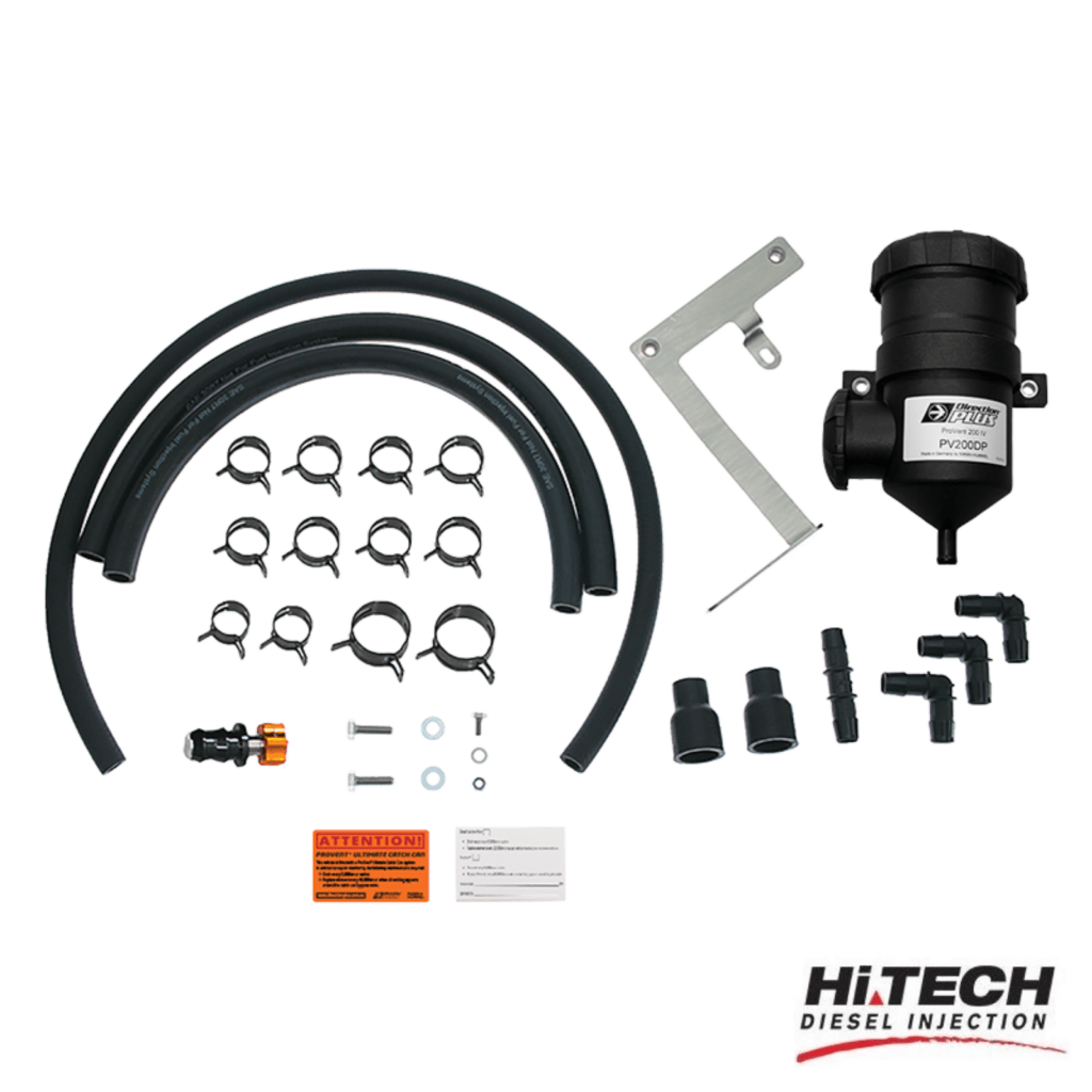 Hi Tech Diesel - Toyota Land Cruiser Prado 1GD-FTV 2.8L 2015 On - Direction Plus Provent Catch Can Kit - PV639DPK