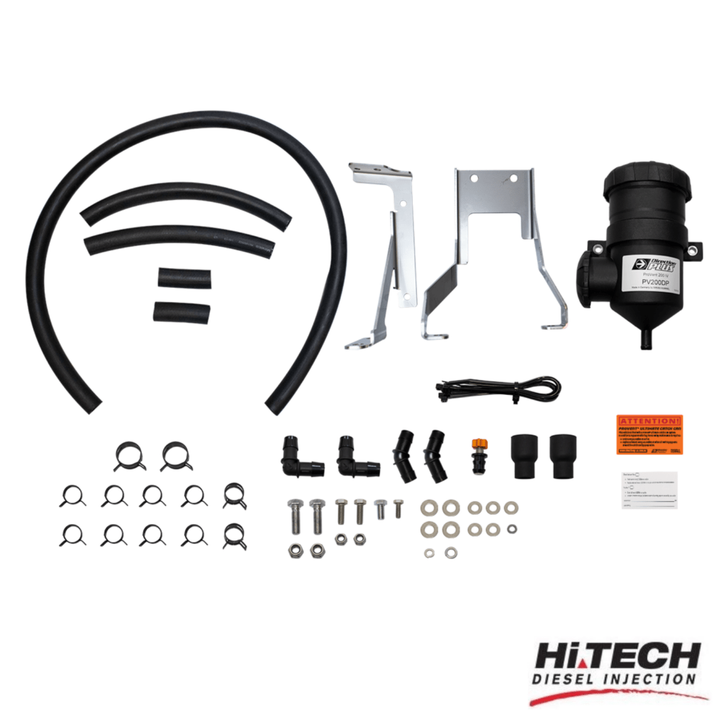 Hi Tech Diesel - Toyota Land Cruiser 70 Series 1GD-FTV 2.8L - Direction Plus Provent Catch Can Kit - PV648DPK