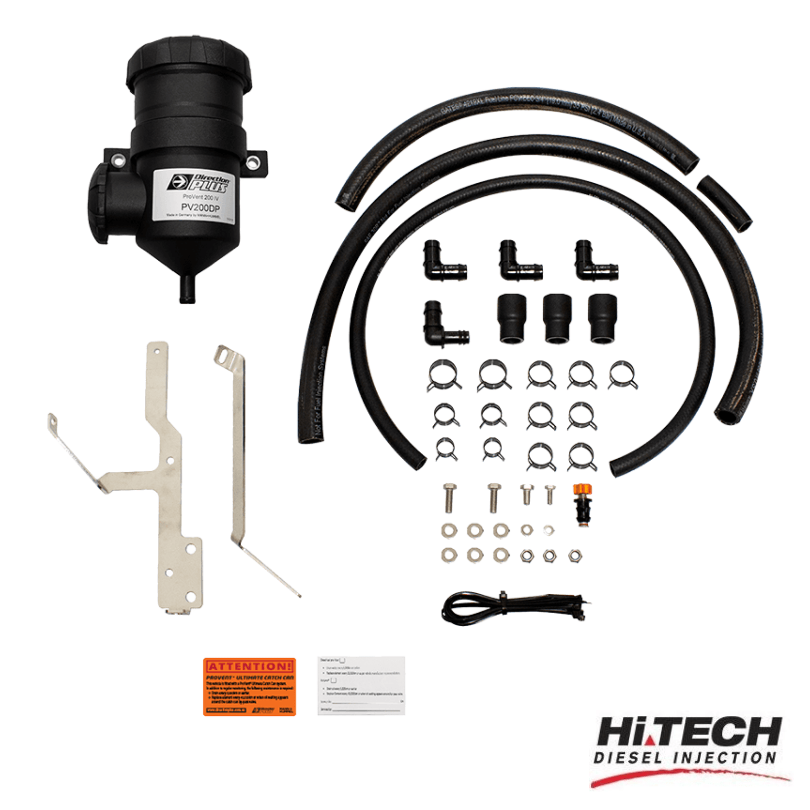 Hi Tech Diesel - Ford Ranger / Everest 2.0L YNWS PXIII - Direction Plus Provent Catch Can Kit - PV664DPK