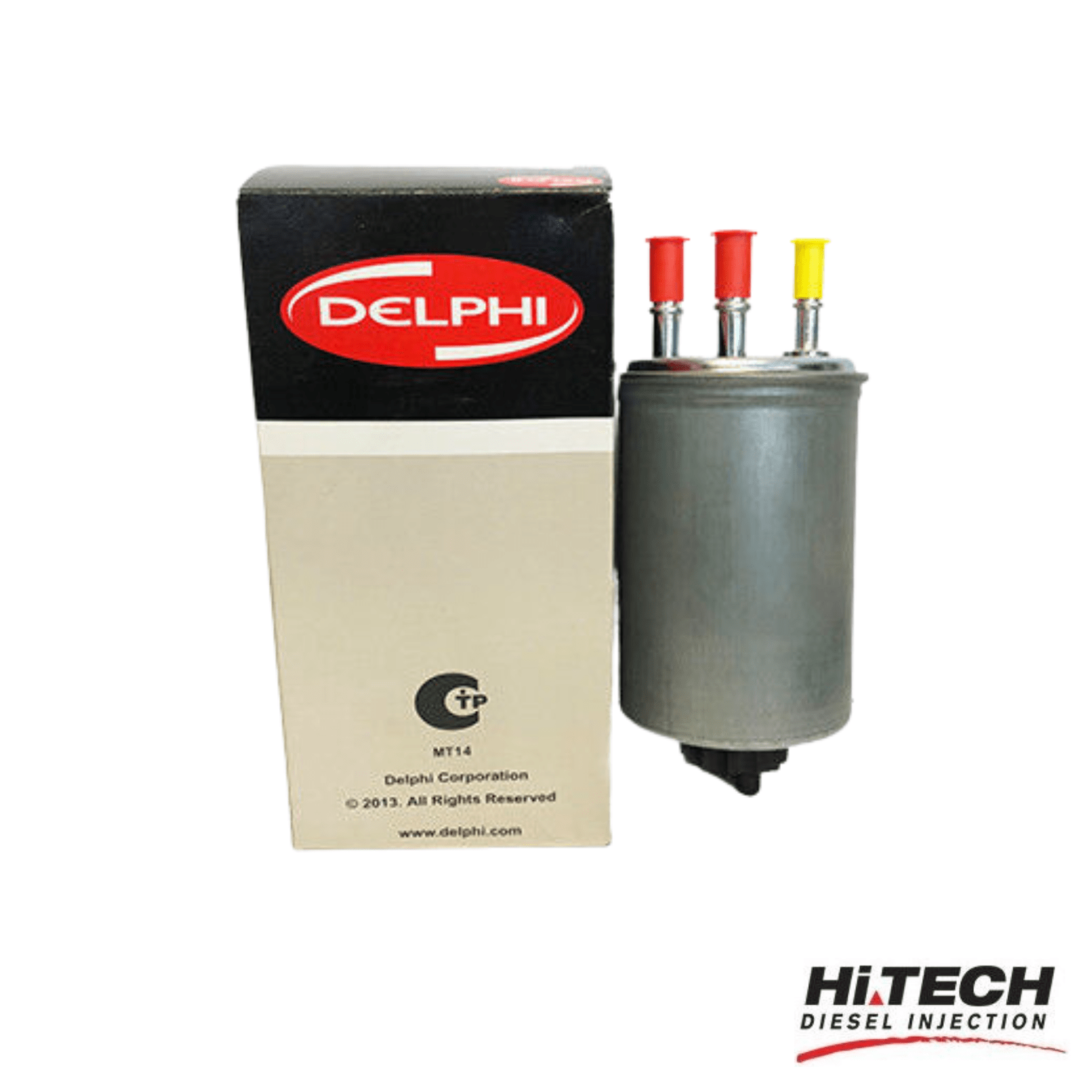 Hi Tech Diesel - HDF924 Delphi Diesel Fuel Filter Element Hyundai / Kia / Ssangyong J3 2.9L